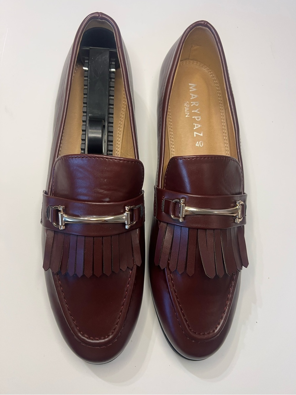Burgundy Kiltie Bit Loafers